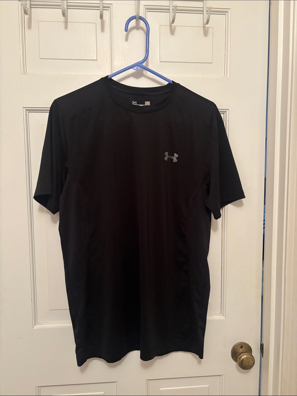 Under Armour Black Short Sleeve Athletic Tee with Logo